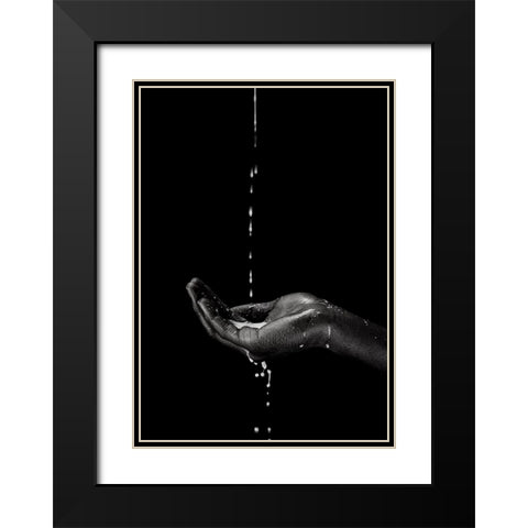 the suffering Black Modern Wood Framed Art Print with Double Matting by Allmaier, Michael