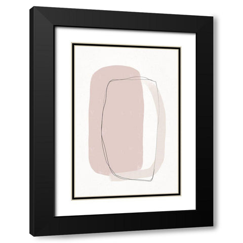 Abstract Bond Black Modern Wood Framed Art Print with Double Matting by Sawall, Anastasia