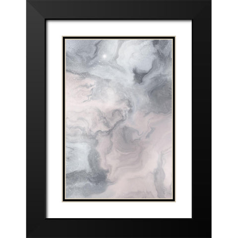 Beautiful Flow Black Modern Wood Framed Art Print with Double Matting by Sawall, Anastasia