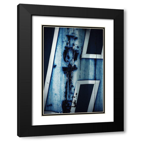 H Black Modern Wood Framed Art Print with Double Matting by Mossholder, Tim