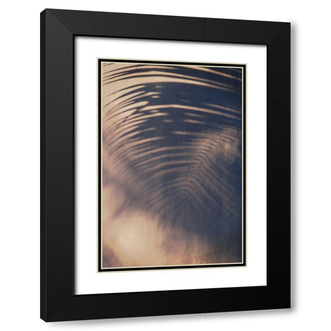Wall a Palm Shadow Black Modern Wood Framed Art Print with Double Matting by Mossholder, Tim