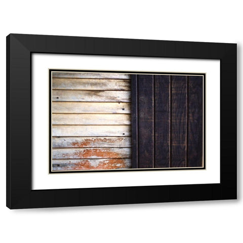 Wooden Black Modern Wood Framed Art Print with Double Matting by Mossholder, Tim