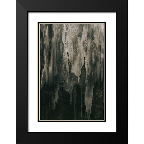 Grunge Window Black Modern Wood Framed Art Print with Double Matting by Mossholder, Tim