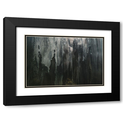 Grunge Window Black Modern Wood Framed Art Print with Double Matting by Mossholder, Tim