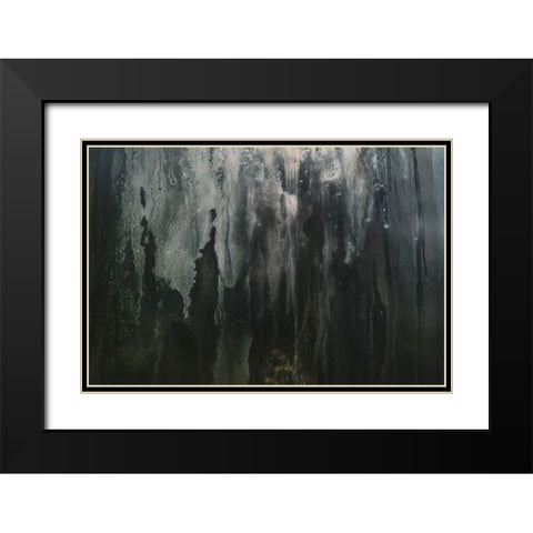 Grunge Window Black Modern Wood Framed Art Print with Double Matting by Mossholder, Tim