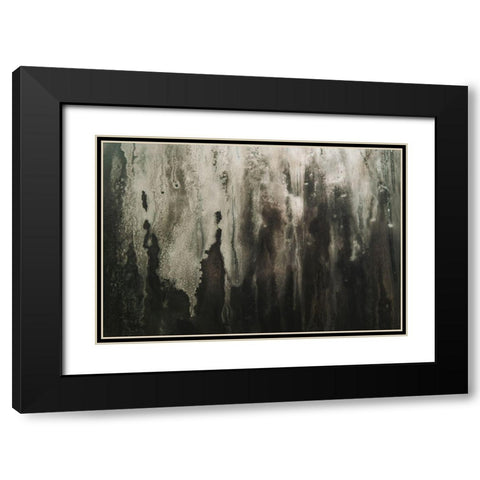 Grunge Window Black Modern Wood Framed Art Print with Double Matting by Mossholder, Tim
