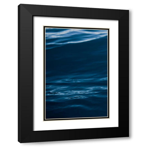 Watery Black Modern Wood Framed Art Print with Double Matting by Mossholder, Tim