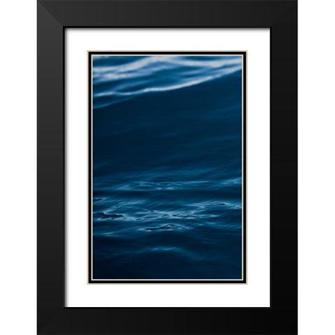 Watery Black Modern Wood Framed Art Print with Double Matting by Mossholder, Tim