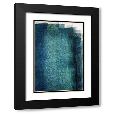 Painted Textures Black Modern Wood Framed Art Print with Double Matting by Mossholder, Tim