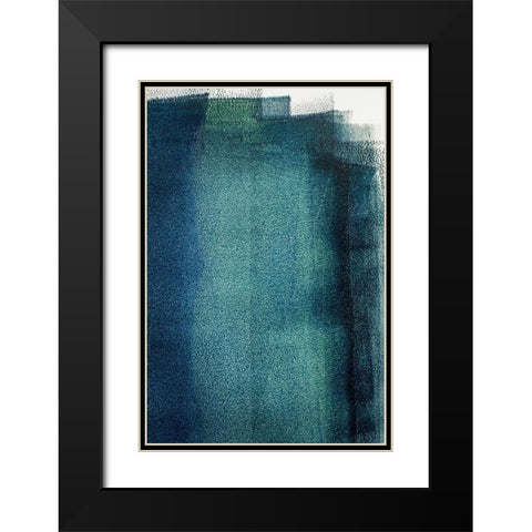 Painted Textures Black Modern Wood Framed Art Print with Double Matting by Mossholder, Tim
