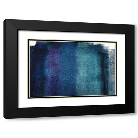 Painted Textures Black Modern Wood Framed Art Print with Double Matting by Mossholder, Tim