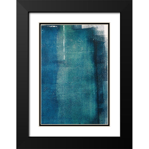 Painted Textures Black Modern Wood Framed Art Print with Double Matting by Mossholder, Tim