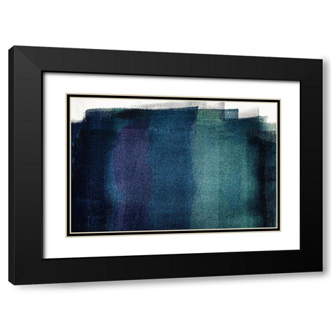 Painted Textures Black Modern Wood Framed Art Print with Double Matting by Mossholder, Tim