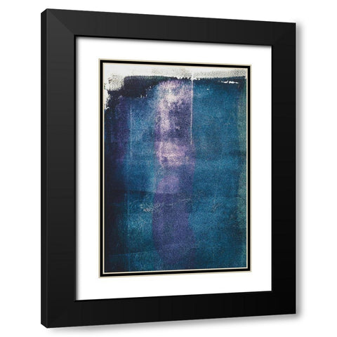 Painted Textures Black Modern Wood Framed Art Print with Double Matting by Mossholder, Tim