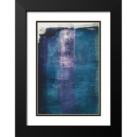 Painted Textures Black Modern Wood Framed Art Print with Double Matting by Mossholder, Tim