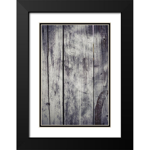 Wood Texture Black Modern Wood Framed Art Print with Double Matting by Mossholder, Tim