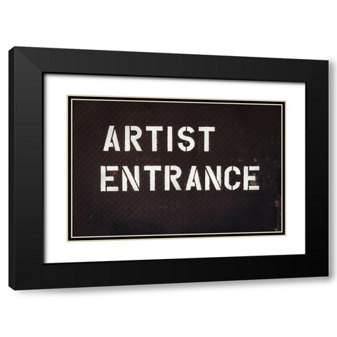 Artist Entrance Black Modern Wood Framed Art Print with Double Matting by Mossholder, Tim