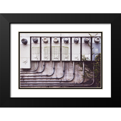 Metered Black Modern Wood Framed Art Print with Double Matting by Mossholder, Tim