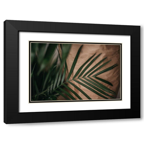 Palms a Craft Paper Black Modern Wood Framed Art Print with Double Matting by Mossholder, Tim