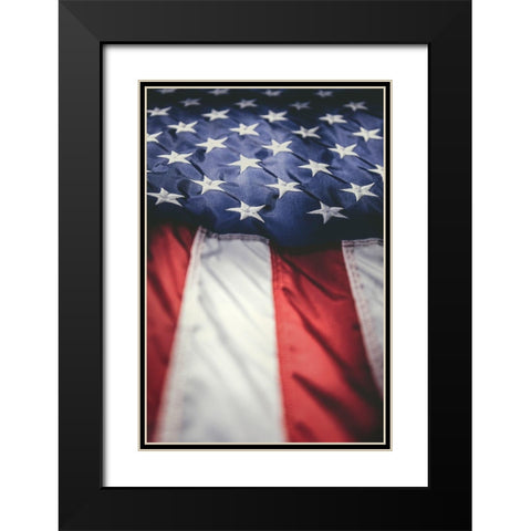 Old Glory Black Modern Wood Framed Art Print with Double Matting by Mossholder, Tim