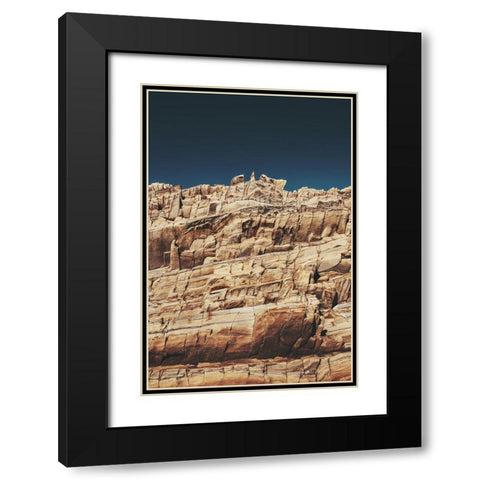 Rock Formations Black Modern Wood Framed Art Print with Double Matting by Mossholder, Tim