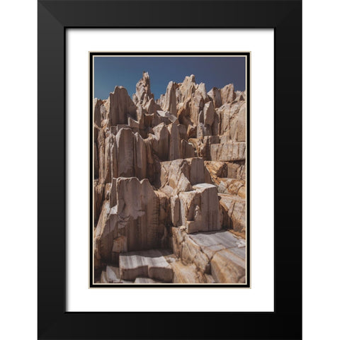 Rock Formations Black Modern Wood Framed Art Print with Double Matting by Mossholder, Tim