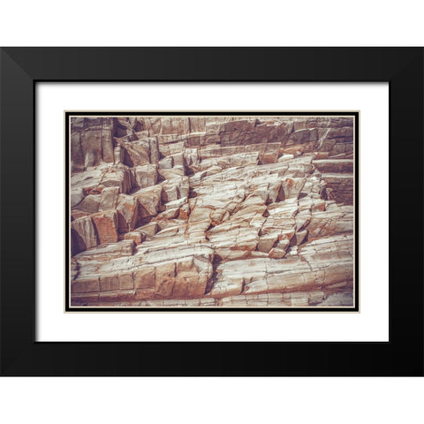 Rock Formations Black Modern Wood Framed Art Print with Double Matting by Mossholder, Tim