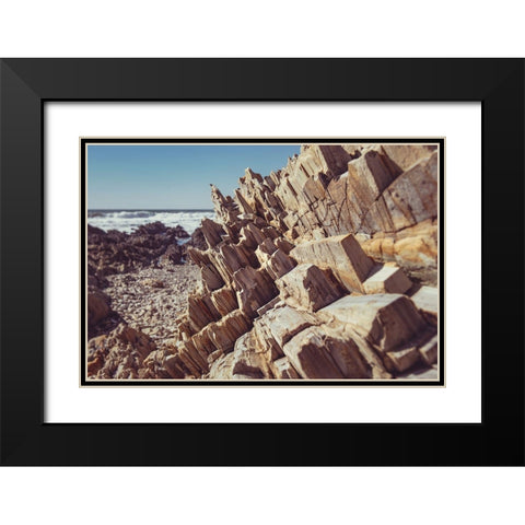 Rock Formations Black Modern Wood Framed Art Print with Double Matting by Mossholder, Tim