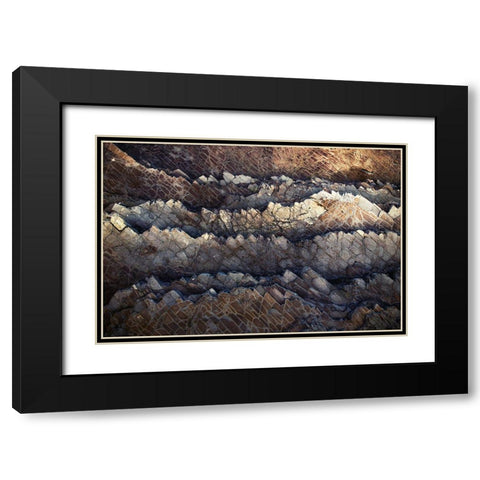 Rock Formations Black Modern Wood Framed Art Print with Double Matting by Mossholder, Tim