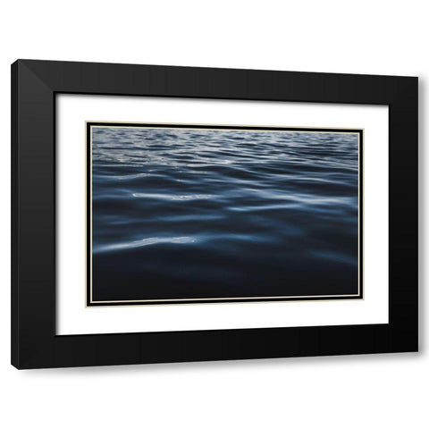 Water Textures Black Modern Wood Framed Art Print with Double Matting by Mossholder, Tim