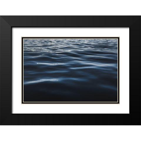 Water Textures Black Modern Wood Framed Art Print with Double Matting by Mossholder, Tim