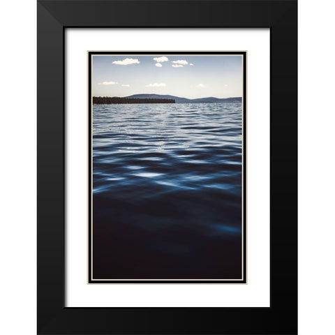 Water Textures Black Modern Wood Framed Art Print with Double Matting by Mossholder, Tim