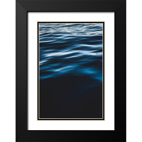 Water Textures Black Modern Wood Framed Art Print with Double Matting by Mossholder, Tim