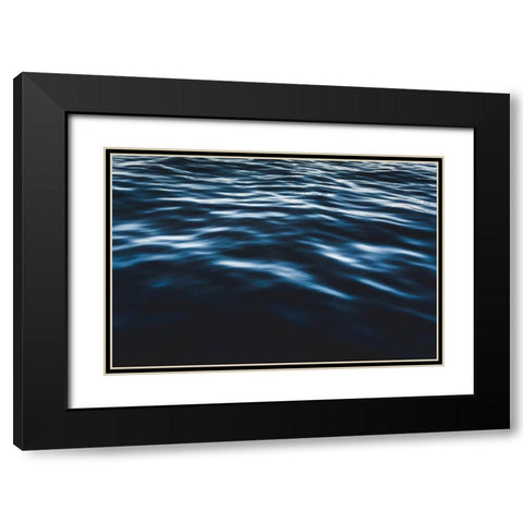 Water Textures Black Modern Wood Framed Art Print with Double Matting by Mossholder, Tim