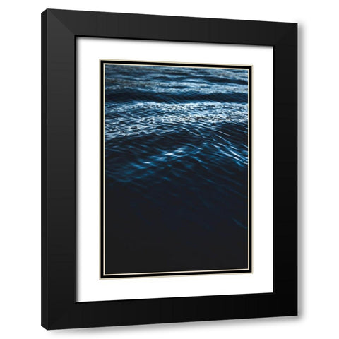 Water Textures Black Modern Wood Framed Art Print with Double Matting by Mossholder, Tim