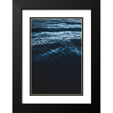 Water Textures Black Modern Wood Framed Art Print with Double Matting by Mossholder, Tim