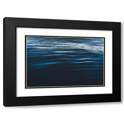 Water Textures Black Modern Wood Framed Art Print with Double Matting by Mossholder, Tim