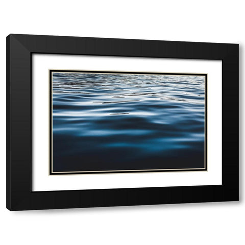 Water Textures Black Modern Wood Framed Art Print with Double Matting by Mossholder, Tim