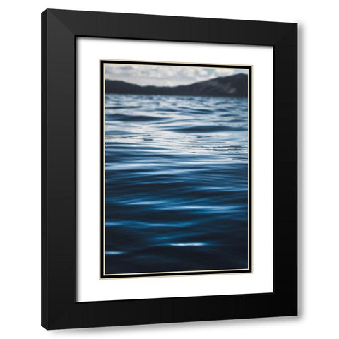 Water Textures Black Modern Wood Framed Art Print with Double Matting by Mossholder, Tim