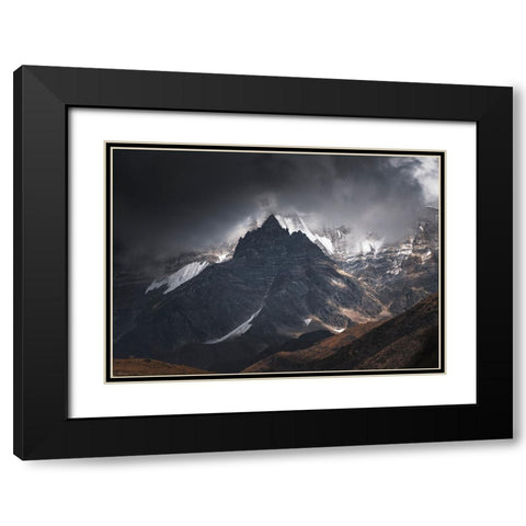Thr Scene.. Black Modern Wood Framed Art Print with Double Matting by Chatterjee, Chayan