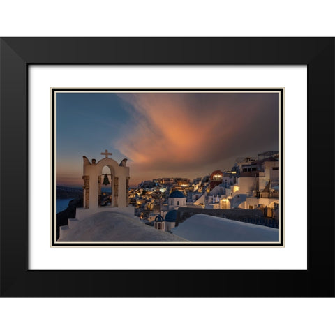 Rise Of Phoenix Black Modern Wood Framed Art Print with Double Matting by Seleznyov, Alexander