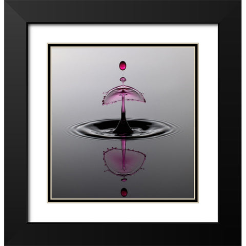 Water Art Black Modern Wood Framed Art Print with Double Matting by Schade, Peter