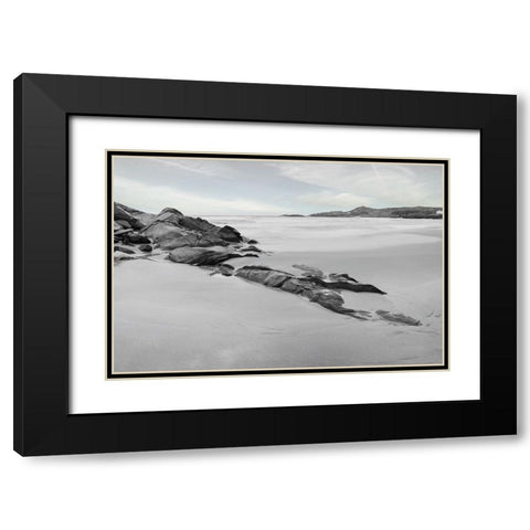 Breathless Black Modern Wood Framed Art Print with Double Matting by Brodecka, Aleksandra