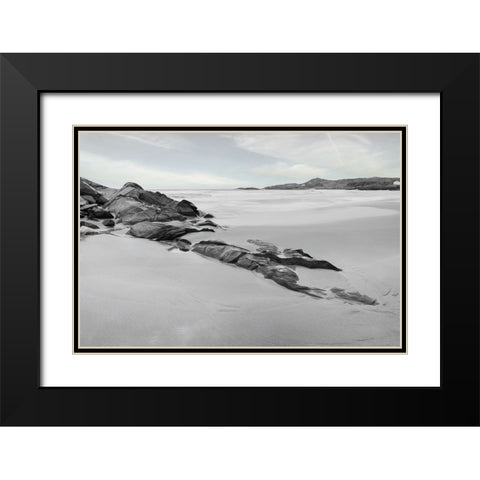 Breathless Black Modern Wood Framed Art Print with Double Matting by Brodecka, Aleksandra