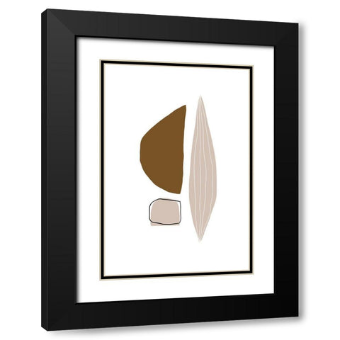 Imperfections Black Modern Wood Framed Art Print with Double Matting by Sawall, Anastasia