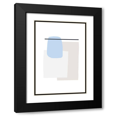 Life in Layers Black Modern Wood Framed Art Print with Double Matting by Sawall, Anastasia