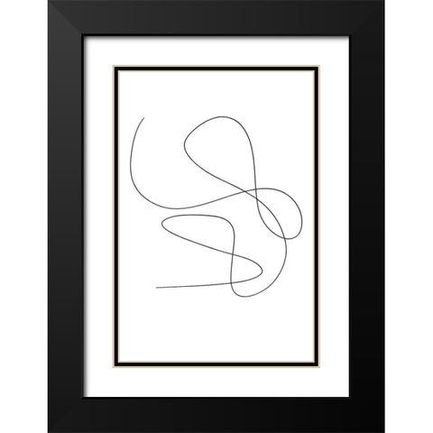 Light and Tender Black Modern Wood Framed Art Print with Double Matting by Sawall, Anastasia