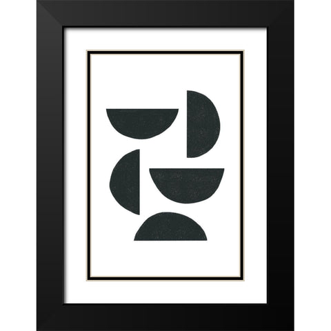 My kind of Balance Black Modern Wood Framed Art Print with Double Matting by Sawall, Anastasia
