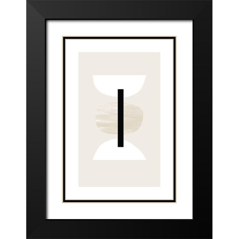 Closed Trio Black Modern Wood Framed Art Print with Double Matting by Sawall, Anastasia