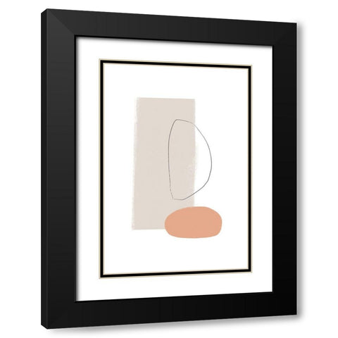 Feels Black Modern Wood Framed Art Print with Double Matting by Sawall, Anastasia